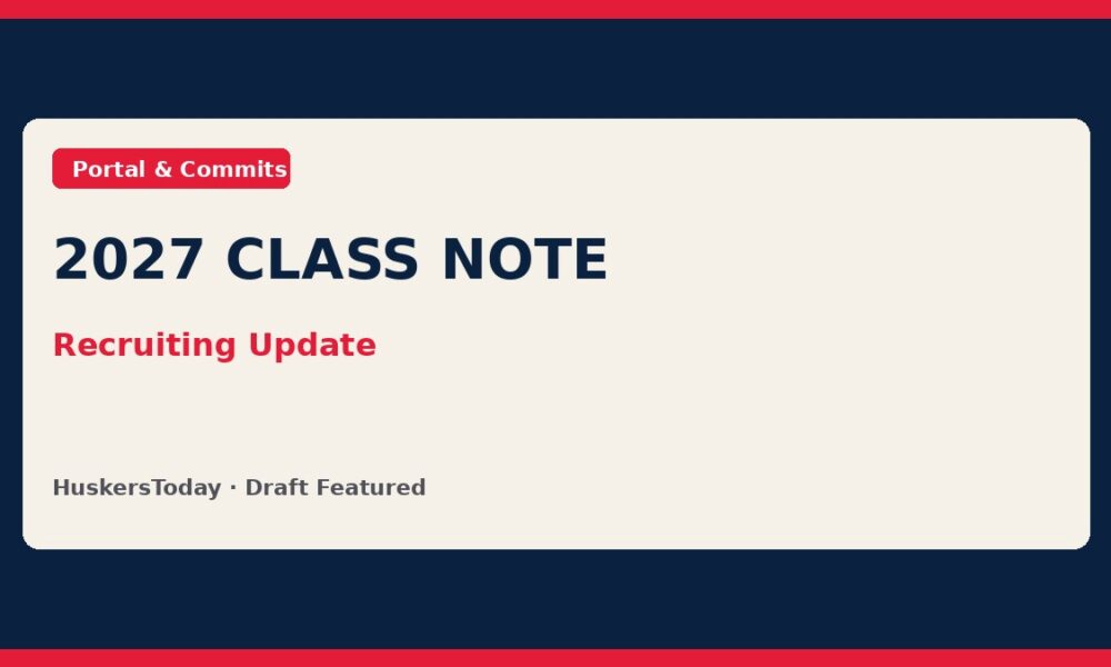 Editorial 2027 recruiting class note graphic