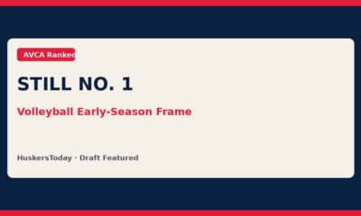 Editorial Still No. 1 volleyball season frame graphic